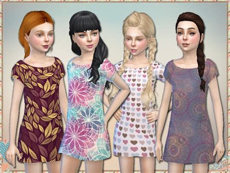 Simlarks Pattern Dresses For Girls Get Together Ep Needed