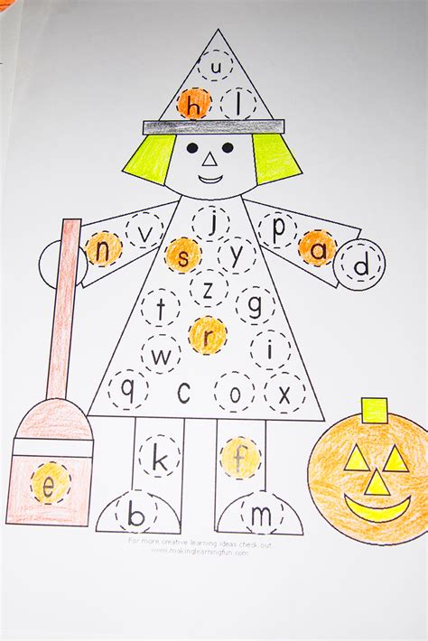 Alphabet Halloween Worksheets