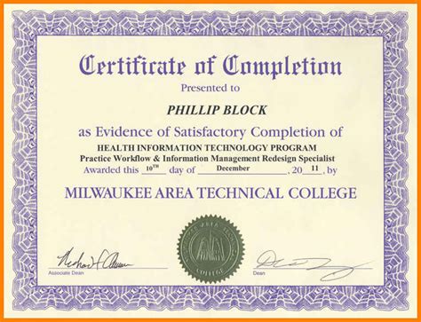 Continuing Education Certificate Template 4 Templates Example