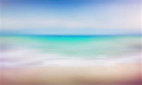 Premium Ai Image Sandy Beach Blurred Tropical Beach Sea And Sky