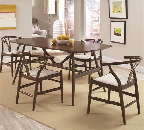 5 out of 5 stars. Kersey 5 Piece Dining Set with Mid-Century Modern Legs ...