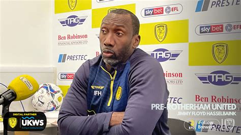 Free Video Jimmy Floyd Hasselbaink Pre Rotherham United News