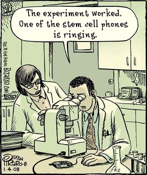 One Of The Stem Cells Is Ringing Funny Cartoon Pictures Cartoon