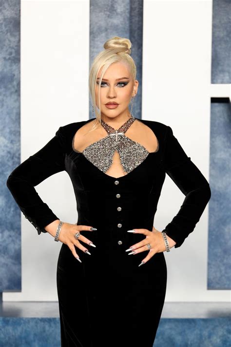 Christina Aguilera 2023 Vanity Fair Oscar Party In Beverly Hills • Celebmafia