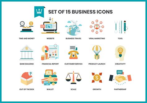 Business Icons Set For Business 566671 Vector Art At Vecteezy