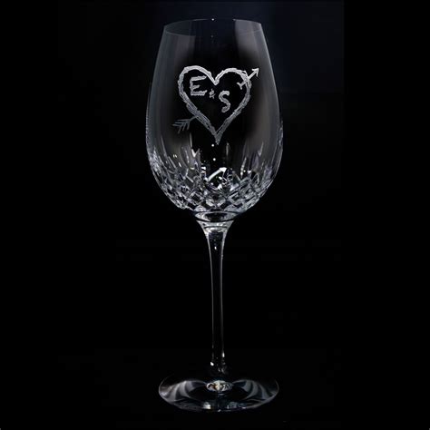 Waterford Crystal Wedding T Wine Glass Wedding Wine T Engraved Wine Glasses