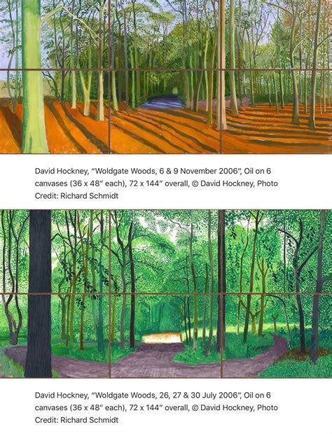 David Hockney “woldgate Woods 2006”
