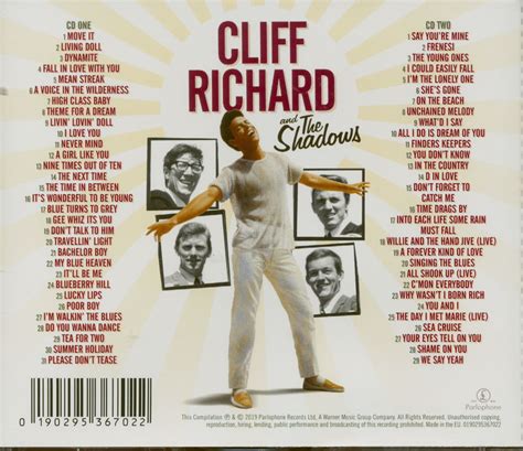 Cliff Richard And The Shadows Cd The Best Of The Rocknroll Pioneers 2