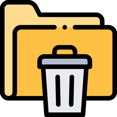 Recycle Bin Detailed Rounded Lineal Color Icon