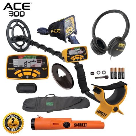 Garrett Ace 300 Metal Detector With Waterproof Coil Pro Pointer At And