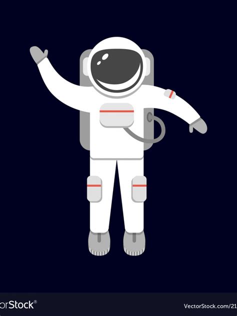 Free Download Spaceman Isolated On Black Background Astronaut Vector