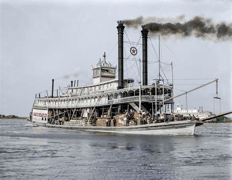 Shorpy Historic Picture Archive Sternwheeler Staples Colorized