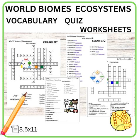 Biomes And Ecosystems Worksheets