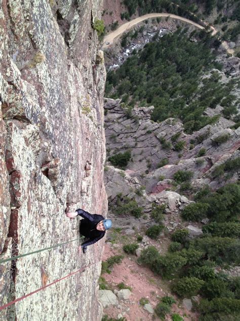 Climbing At Eldorado Canyon Colorado Mountain School
