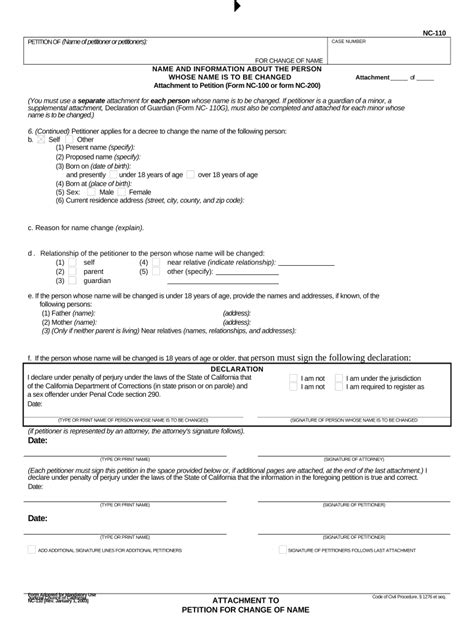 California Change Minor Form Fill Out And Sign Printable Pdf Template
