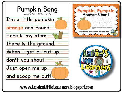 This week in the chart. Lanie's Little Learners: All About Pumpkins