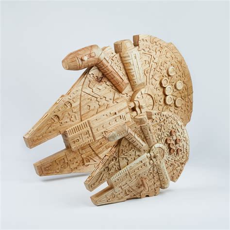 Love My Custom Wood Hand Carved Star Wars Sculptures Touch Of Modern