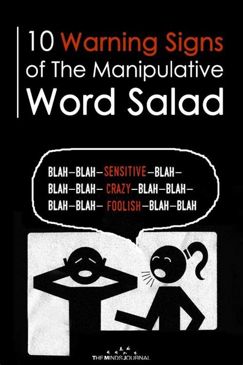 Word Salad 9 Major Warning Signs Of Manipulation