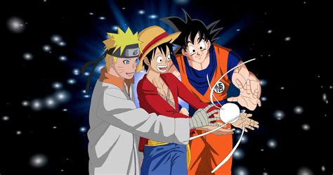Goku Luffy And Naruto Naruto Cute Anime Animation