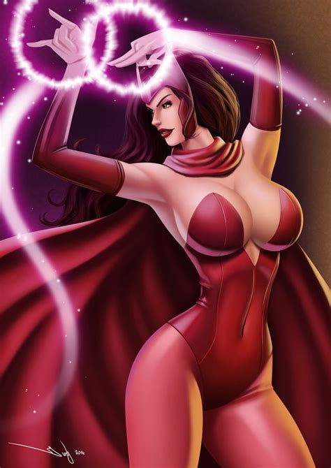 Scarlet Witch And Wanda Maximoff Marvel And Etc Drawn By Iury Padilha