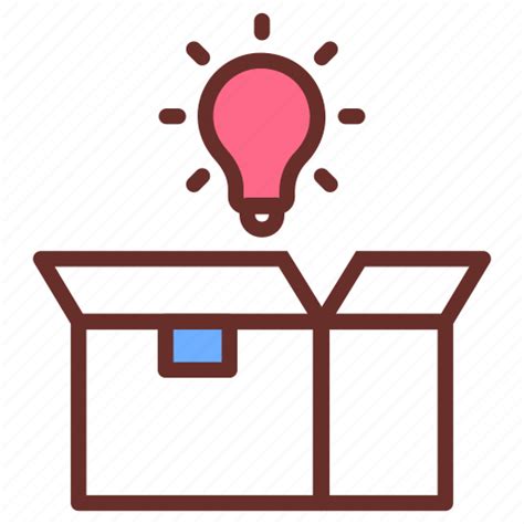 Product Solution Box Bulb Business Idea Icon Download On Iconfinder