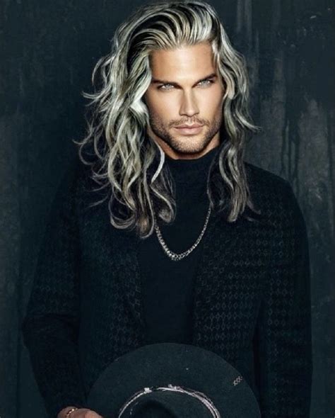 pin by andreas morgenstern on alters white hair men dark hair blue eyes long hair styles men