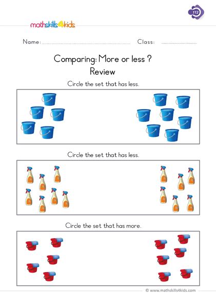 More Or Less Worksheet Tens Have Fun Teaching First Grade Class 1 One