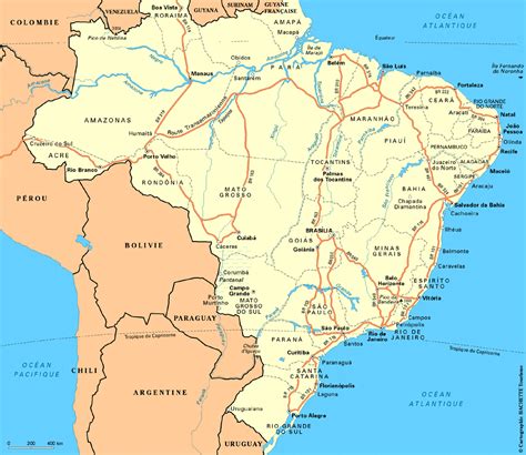 Carte Brésil Plan Brésil