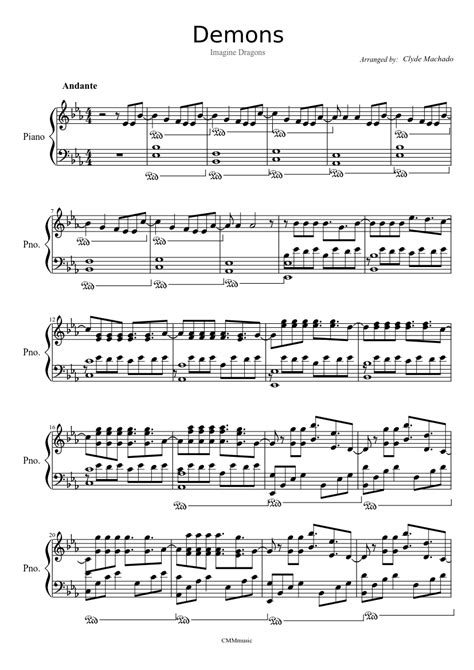 Print the piano sheet under this piano tutorial so that you can clearly so how i played the song at the beginning of the piece. Demons _ Imagine Dragons | MuseScore | Piano Sheets | Imagine dragons, Demons imagine dragons ...