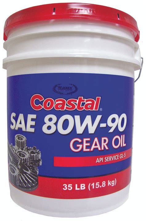 Coastal 12217 Gear Oil Clear Amber 80w 90 35 Gal Pail 033322122174 1