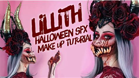 Lillith Mother Of Hell Halloween Sfx Makeup Tutorial Youtube