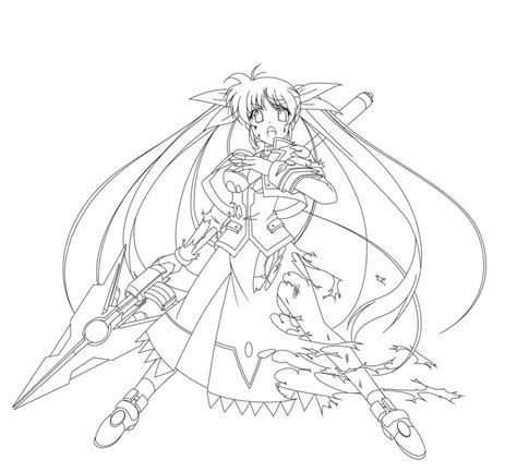 Takamachi Nanoha And Raising Heart Lyrical Nanoha And 1 More Drawn By