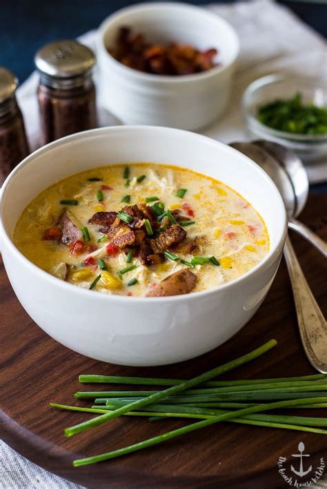 Creamy Chicken Corn Chowder With Bacon The Beach House