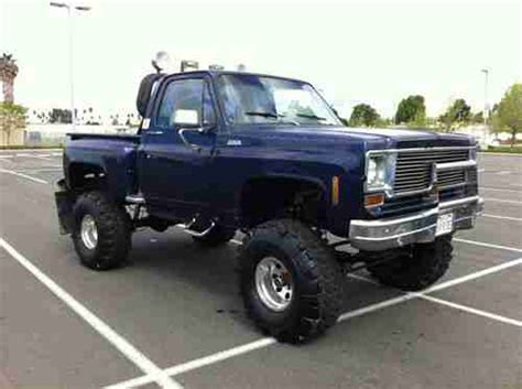 Sell Used 1976 Chevy 1500 4x4 Stepside Custom 11 Inch Lift 110 Pics And