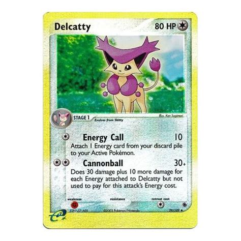 delcatty 29 109 ex ruby and sapphire reverse holo uncommon pokemon card near mint tcg