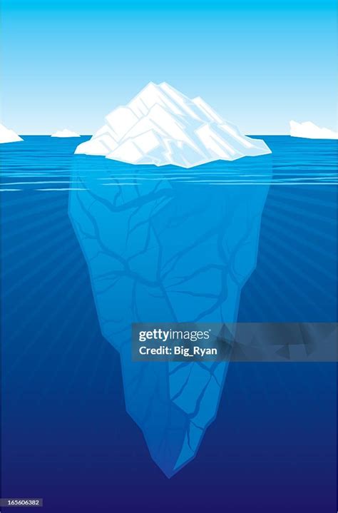 Vector Illustration Of Iceberg Above And Below Water High Res Vector Graphic Getty Images