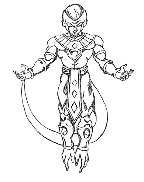 Frieza In Dragon Ball Z Coloring Page Free Printable Coloring Pages