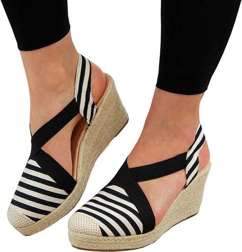 laicigo womens summer wedge sandals closed toe espadrilles heels platform sandal