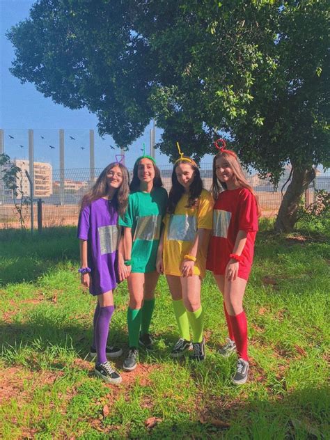 𝑇𝑒𝑙𝑙𝑦 𝑡𝑢𝑏𝑏𝑖𝑒𝑠 4 𝑝𝑢𝑝𝑖𝑙 𝑐𝑜𝑠𝑡𝑢𝑚𝑒 Trendy Halloween Costumes Girl Group