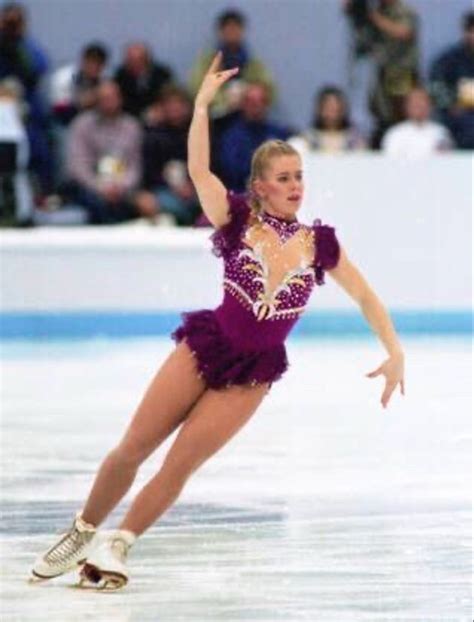 Tonya Harding Performing Her Free Skate During The Winter Olympics In