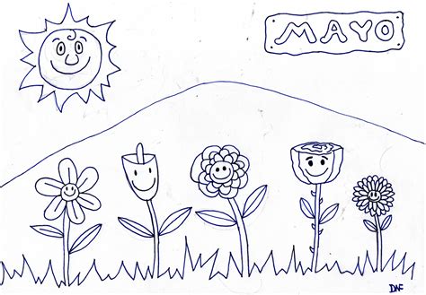 El Blog Del Maestro De Infantil Dibujo Del Mes De Mayo