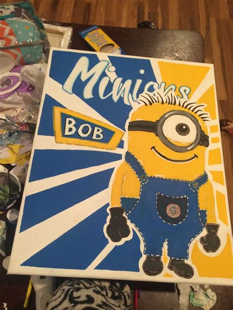 Minion Painting I Did For My Nephew 💛 Minion Painting Painting Minions