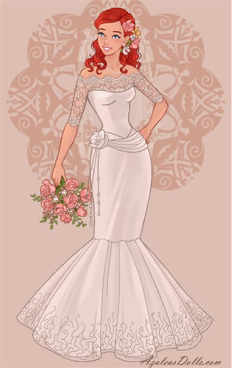 The traditional white color is also not considered the only true, and you can. Ariel in her wedding dress from Wedding Dress Design dress ...