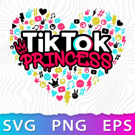 Tik Tok Princess Svg Inspire Uplift
