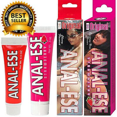 Anal Ese Lubricant Numbing Anal Sex Lube Cream Strawberry Cherry Oz Authentic Ebay