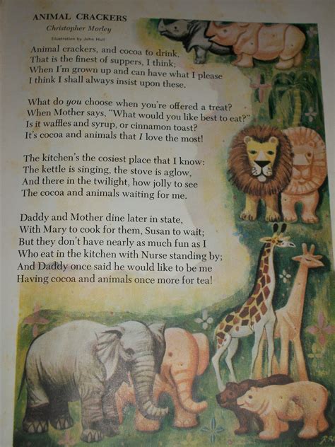 Animal Crackers Poem Animal Crackers Make Me Smile Book Worms