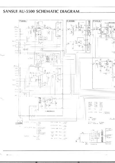 SANSUI AU 5500 Schematic Service Manual Repair Schematics