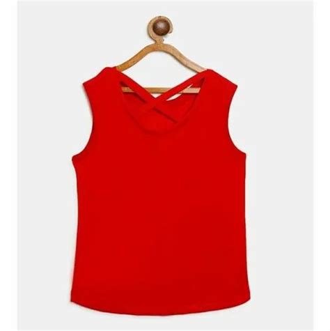 Polyster Red Girls Top At Rs 180piece Girls Casual Top In New Delhi