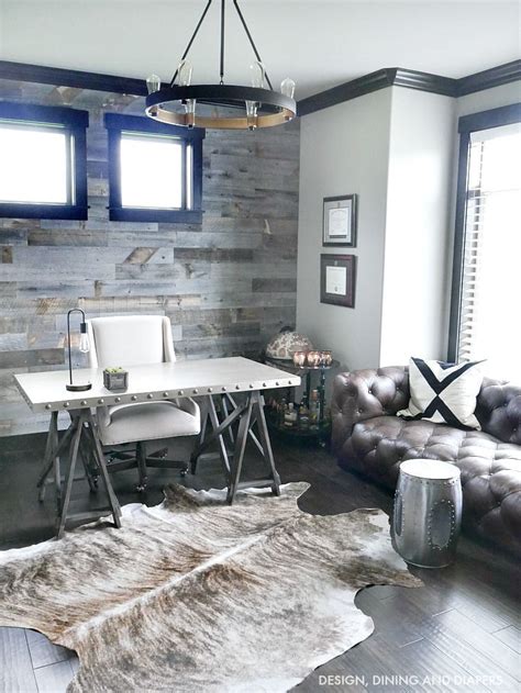Industrial Modern Rustic Office Home Decor So Beautiful Love The Grey