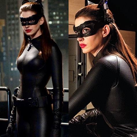 Anne Hathaway In Catwoman Suit R Celebs